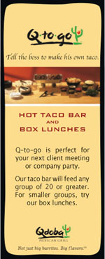 advertisement: Qdoba