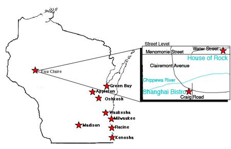 eau claire map